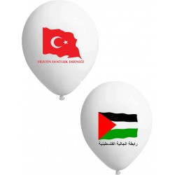 Tek Yüze Üç Renk Diğer Yüze Tek Renk Baskılı Balon