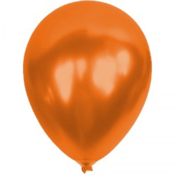 Baskısız Turuncu Metalik Dekorasyon Balonu